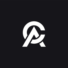 Vector Logo - Lettermark Design is Combination Letter C and A with Customized Font