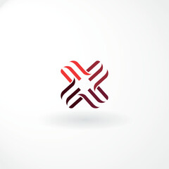 Vector Logo - Lettermark Design is Combination Letter M with Customized Font