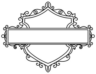 vintage horizontal frame Label lines for making catalogs and brochures for coffee shops and boutiques.