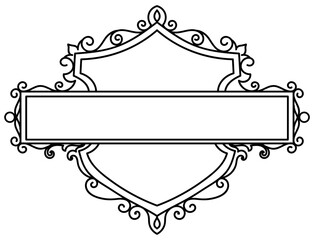 vintage horizontal frame Label lines for making catalogs and brochures for coffee shops and boutiques.