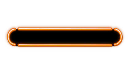 ネオン風テロップベース(オレンジ)