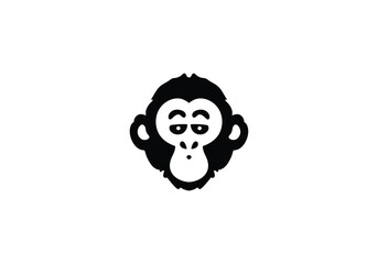 monkey  minimal style icon illustration design