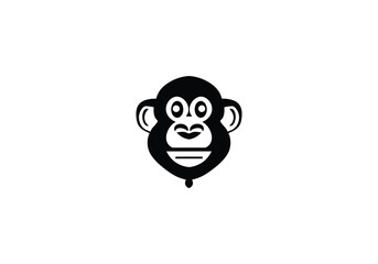 monkey  minimal style icon illustration design