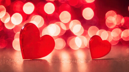 Valentine's day red heart background