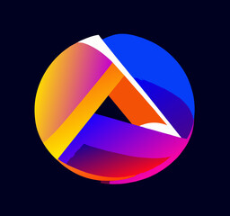 Obraz premium letter a logo