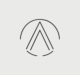 letter a logo