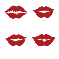 Stylish , fashionable  and awesome  Lips typography art and illustrator
