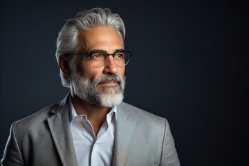 Fototapeta premium Generative AI picture photo of attractive successful young businessman model appearance