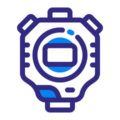 Digital Stopwatch Mixed Icon