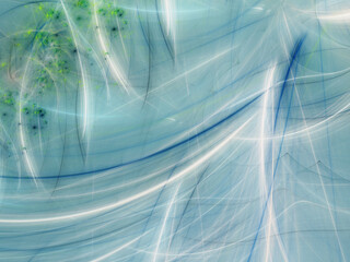 blue abstract fractal background 3d rendering illustration