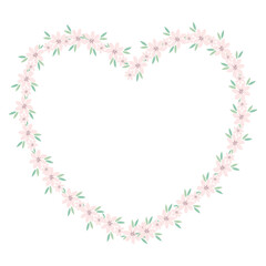 heart of flowers frame