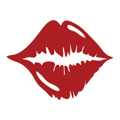 Stylish , fashionable  and awesome  Lips typography art and illustrator