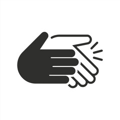 Hands clapping icon