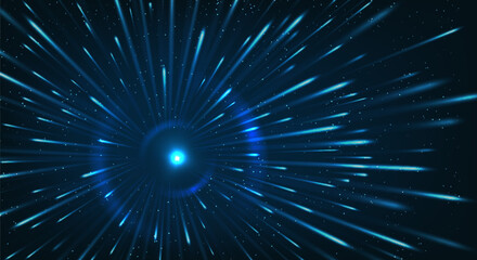 Fototapeta premium Space quantum jump background
