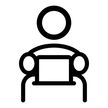 recommend clip art: Election Vote linear icon.