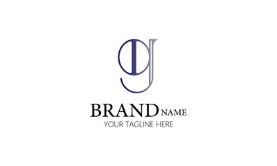 g creative brand minimal blue gray gradient color company logo design  for all kind of business.