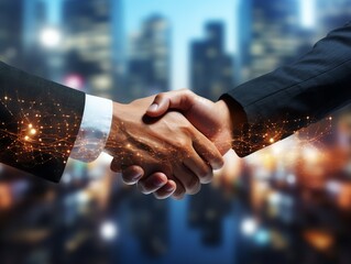 Handshake between businessman.
