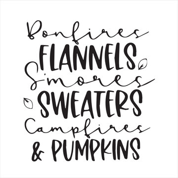 flannels sweaters & pumpkin motivational quotes inspirational lettering typography design