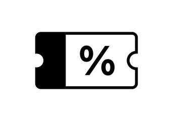 Coupon icon. Sale, discount coupon illustration.