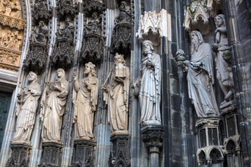 Germany Cologne Exterior decorations of the Cathedral
