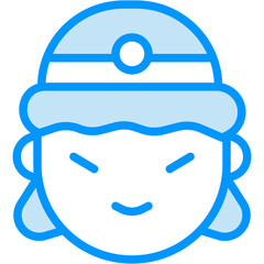 Mrs Claus vector icon design .svg