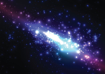 Abstract vector light space futuristic background with glowing light effect.Vector illustration.