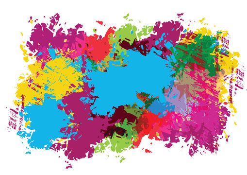 Abstract vector splatter color background design. ink splash design background. illustration vector design.