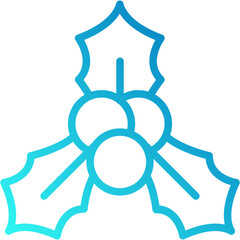 Obraz premium Mistletoe vector icon design .svg