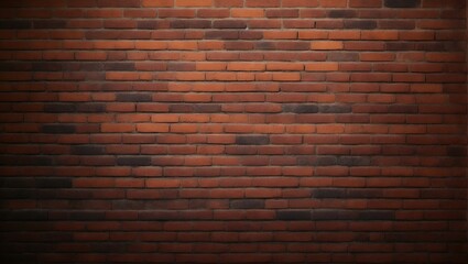Old grunge and rustic red brick wall. Sign. logo or product placement concept background. Advertisement idea. Copy space.