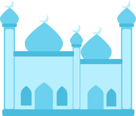 Mosque building illustration