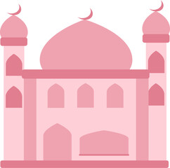 Mosque building illustration