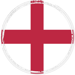 Obraz premium National flag of England in stamp style 