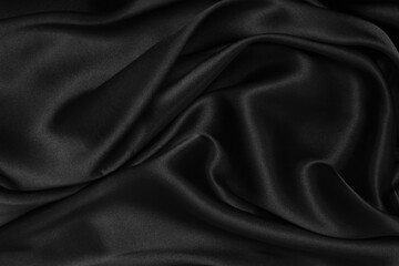 Black fabric textile texture background