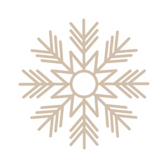 snowflake isolated on white