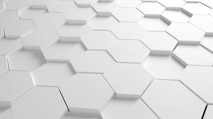 Obraz na płótnie Canvas Abstract white hexagon Geometric Surface Loop