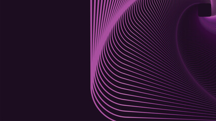 Abstarct  wavy line linear background in purple color.