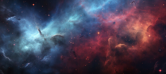 Fototapeta premium Realistic Space Nebula Art