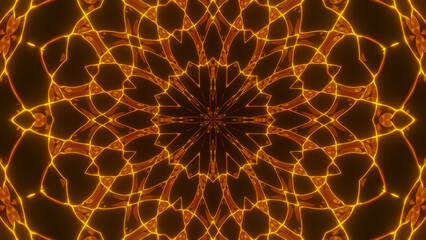 Abstract cosmic chaos background. Symmetric kaleidoscope backdrop from Liquid hypnotic rays.