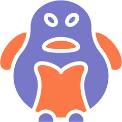 Penguin vector icon design .svg