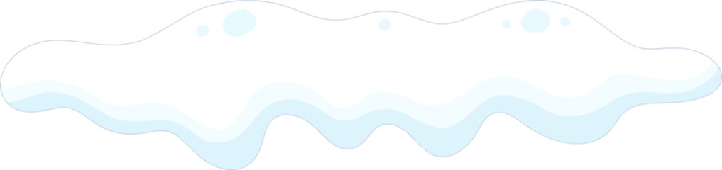 snow melt set collection flat vector design 