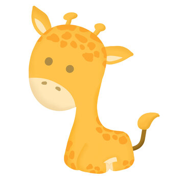 Giraffe Wild Animal Icon Clipart Cartoon