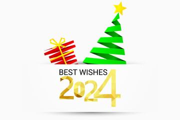 2024 - happy new year - best wishes 2024 background