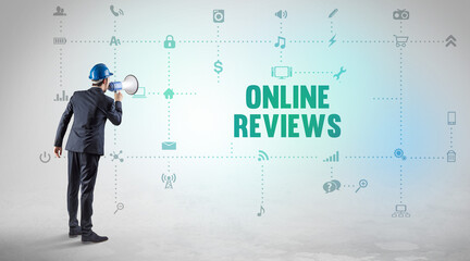 Fototapeta premium Engineer working on a new social media