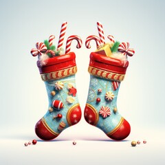 "Warmth and Whimsy: Elevate Your Festive Look with Christmas Socks." Generativ Ai.