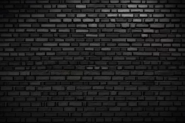 Papier Peint photo autocollant Mur de briques black and white brick wall