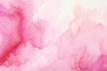 Abstract pink watercolor water splash on a white background