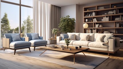 living room interior generated by AI
