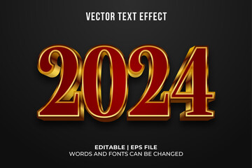 2024 gold text effect