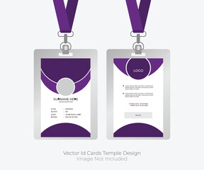 Vector ID Card design temple