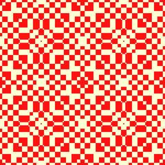 Geometric ornate. Checks, bars seamless pattern. Checkered ornament. Squares, rectangles illustration. Tiles wallpaper. Ethnic motif. Mosaics background. Digital paper. Embroidery textile print.